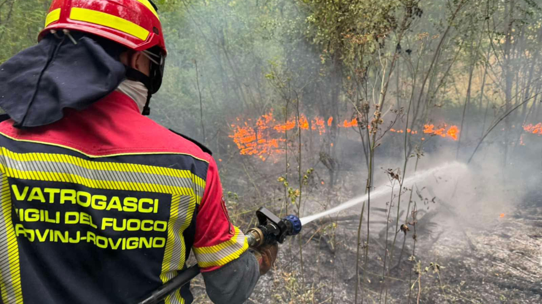 Četiri požara u jednom danu – radna nedjelja za rovinjske vatrogasce