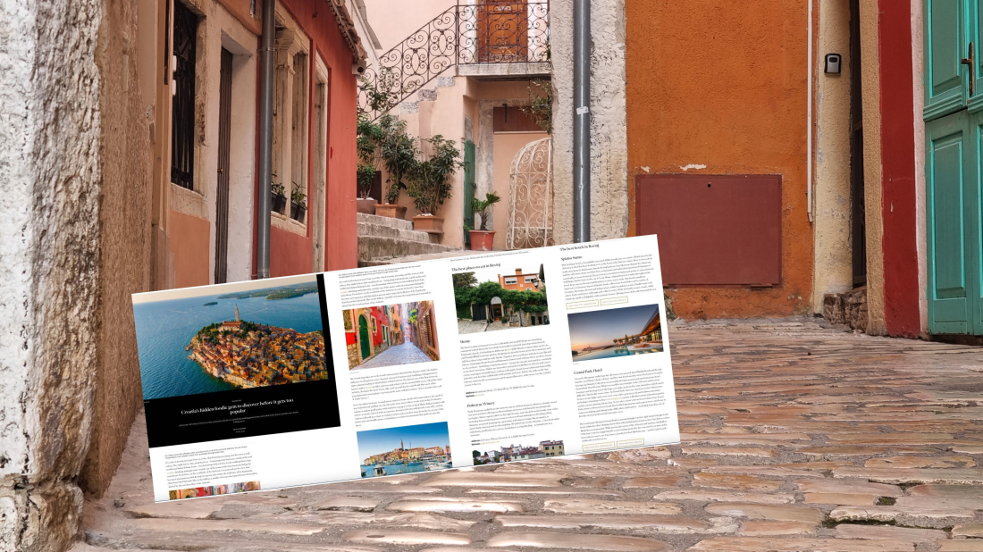 Popularni magazin Condé Nast Traveller predstavio Rovinj kao vrhunsku gastro destinaciju