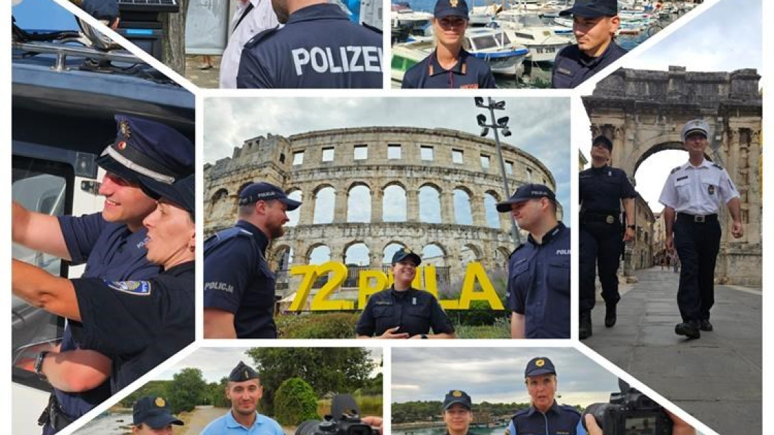 Još jedna uspješna sezona projekta 'Sigurna turistička destinacija' - strani policajci zadovoljni boravkom u Istri