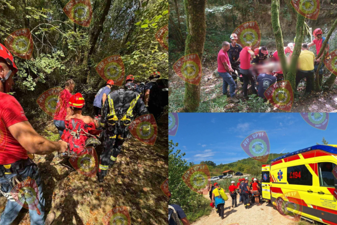Turist u Istri pao s nekoliko metara visoke stijene, spašavali ga vatrogasci i članovi HGSS-a