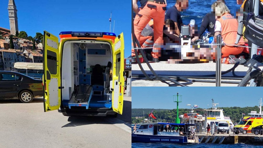 Uspješno oživljavanje na Valdibori u Rovinju, spašen život ronioca!