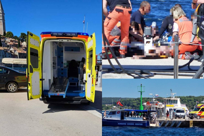 Uspješno oživljavanje na Valdibori u Rovinju, spašen život ronioca!
