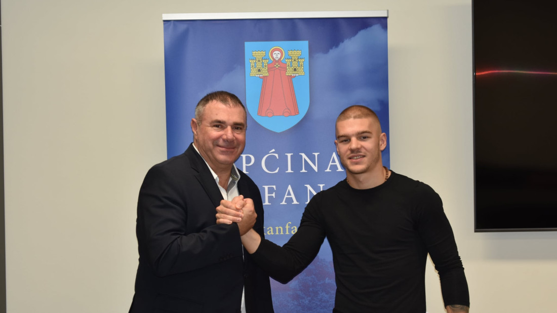 U Općini Kanfanar održan svečani prijem za Matea Paulinića