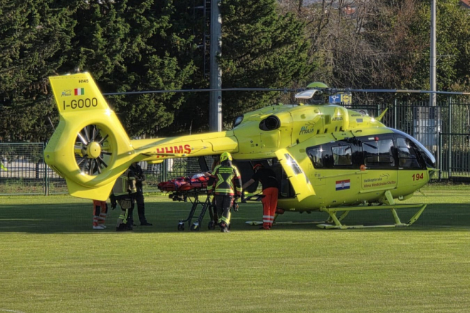 Maloljetnik teško ozlijeđen u Karojbi, helikopterom je hitno prebačen u riječki KBC