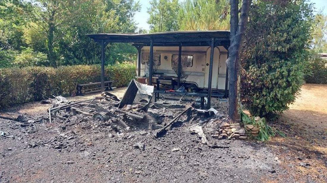 Gorjela kamp-kućica u Kavranu, šteta se utvrđuje