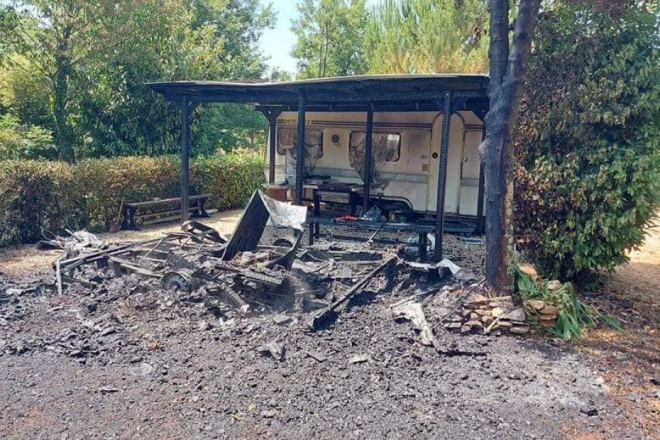 Gorjela kamp-kućica u Kavranu, šteta se utvrđuje