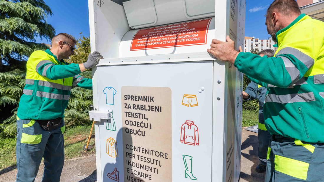 Pula dobila 10 novih spremnika za otpadni tekstil!