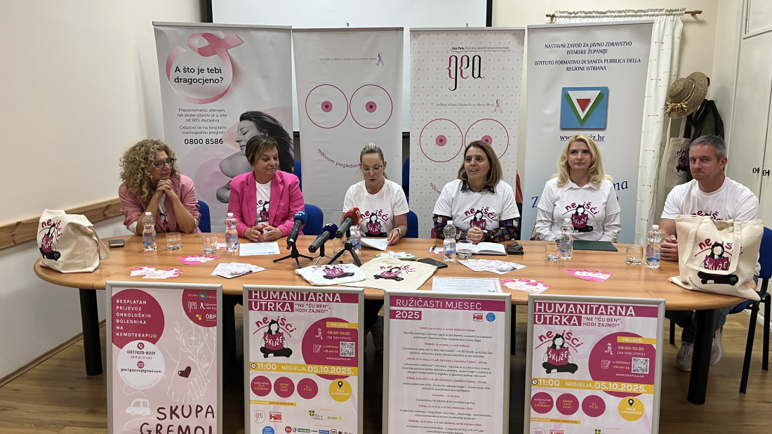Klub Gea Pula obilježava Dan ružičaste vrpce i poziva na humanitarnu utrku