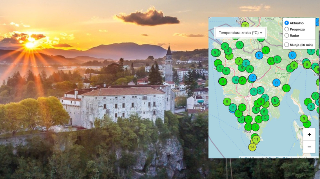 Prvi minusi u Istri, Podberam je jutros bio na -2 °C!