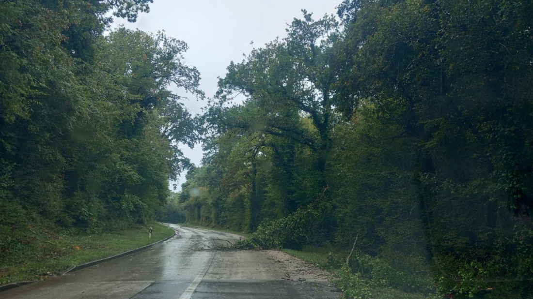 Zbog jakog vjetra i kiše najviše intervencija danas imali vatrogasci na području Umaga