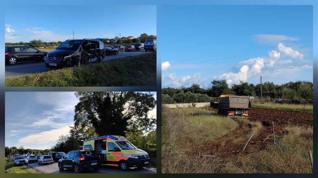 Nesreća u Rovinju: Sudarili se kamion i kombi, promet otežan!