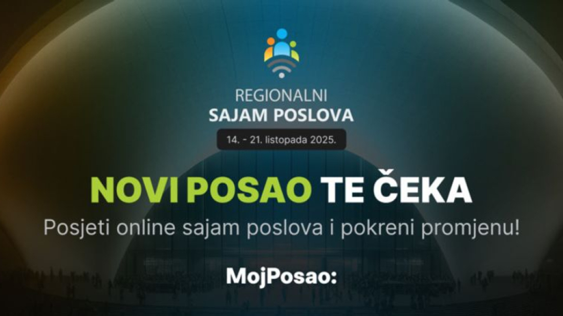 Novi posao je bliže nego što misliš... Pronađi ga na Regionalnom sajmu poslova!