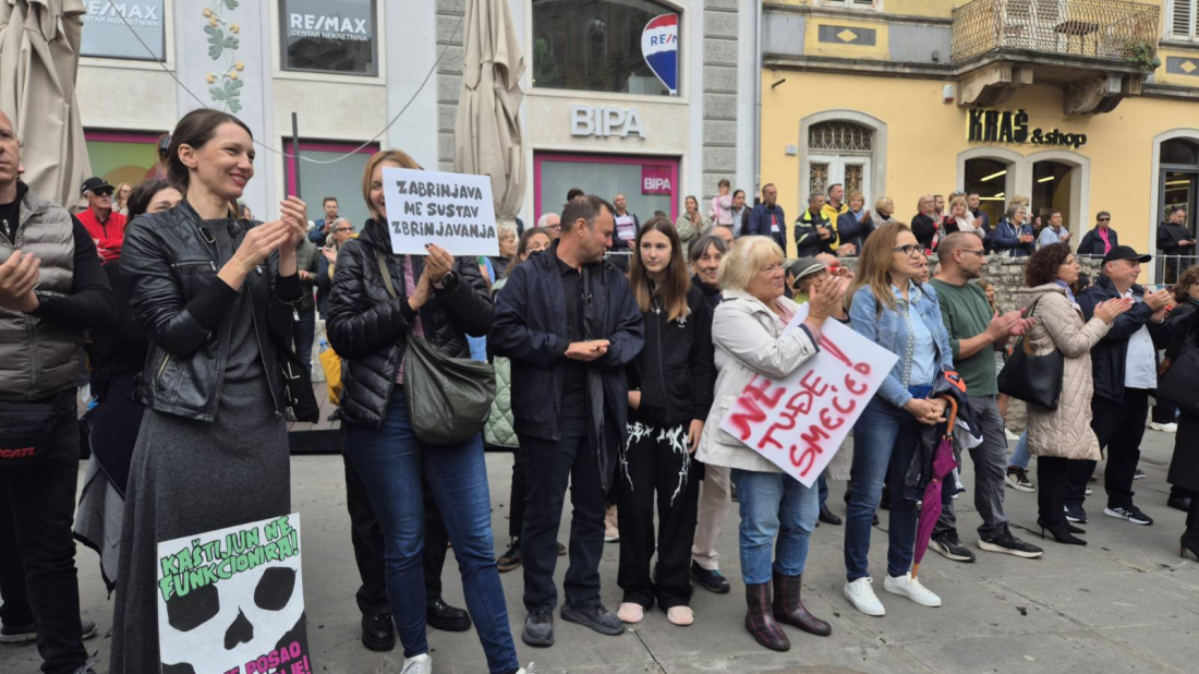 FOTO: Započeo prosvjed zbog Kaštijuna: “Ljudi pate, ovo više nije život koji se može podnijeti”