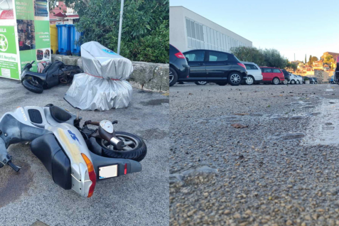 Nevrijeme u Rovinju: Vjetar rušio motore, more izbacilo rebraše...