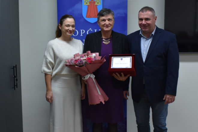 Prijem u čast humanosti – načelnik Jurman zahvalio Tatjani Šušnjici Relić na 55 darivanja krvi
