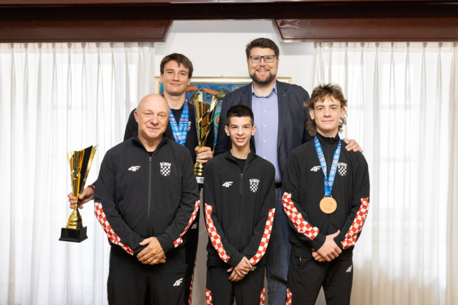 BRAVO DEČKI! Pulski gradonačelnik primio dvostrukog europskog prvaka