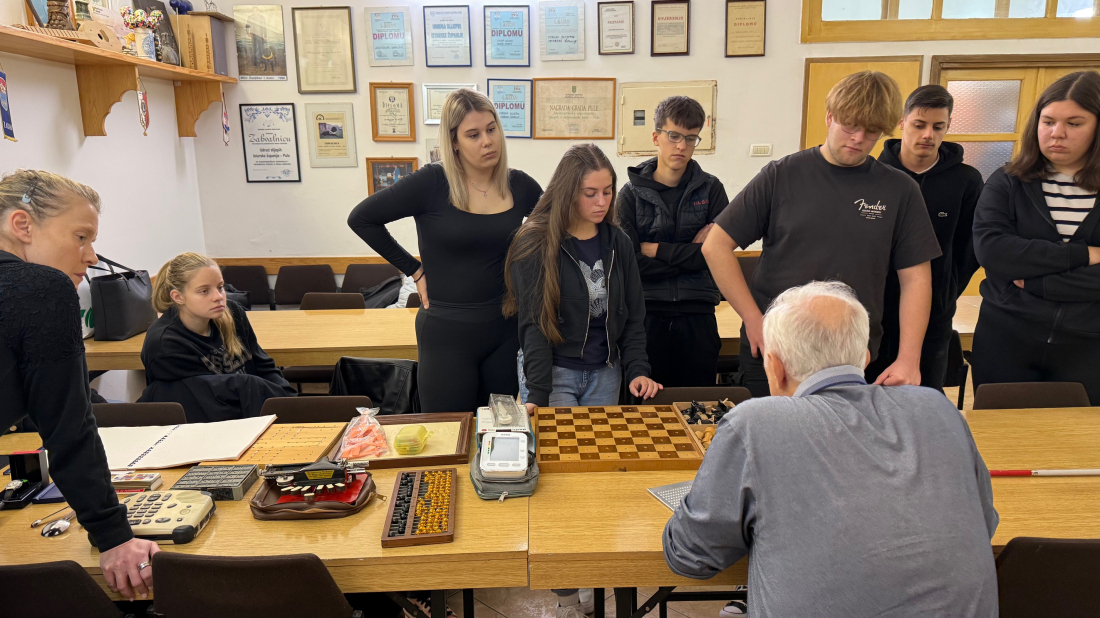 Lekcija empatije: mladi medicinari u istarskoj Udruzi slijepih