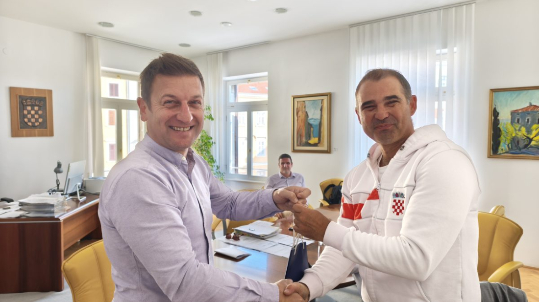 Gradonačelnik Rovinja održao prijem za svjetskog viceprvaka Davida Pinezića