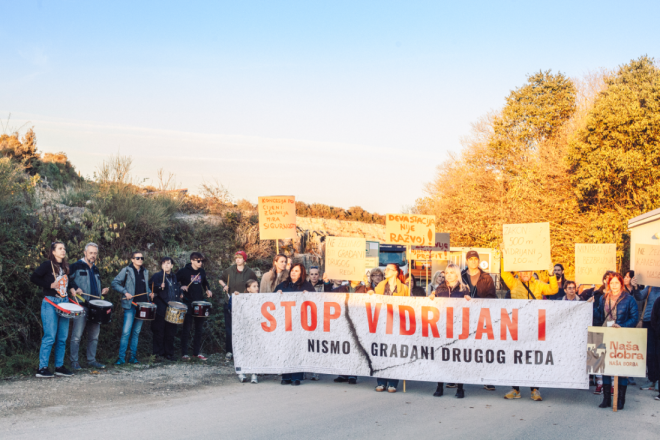 "Građani Pule nisu građani drugog reda"! Prosvjednici pozvali ministarstvo da zaustavi planirani kamenolom usred naselja