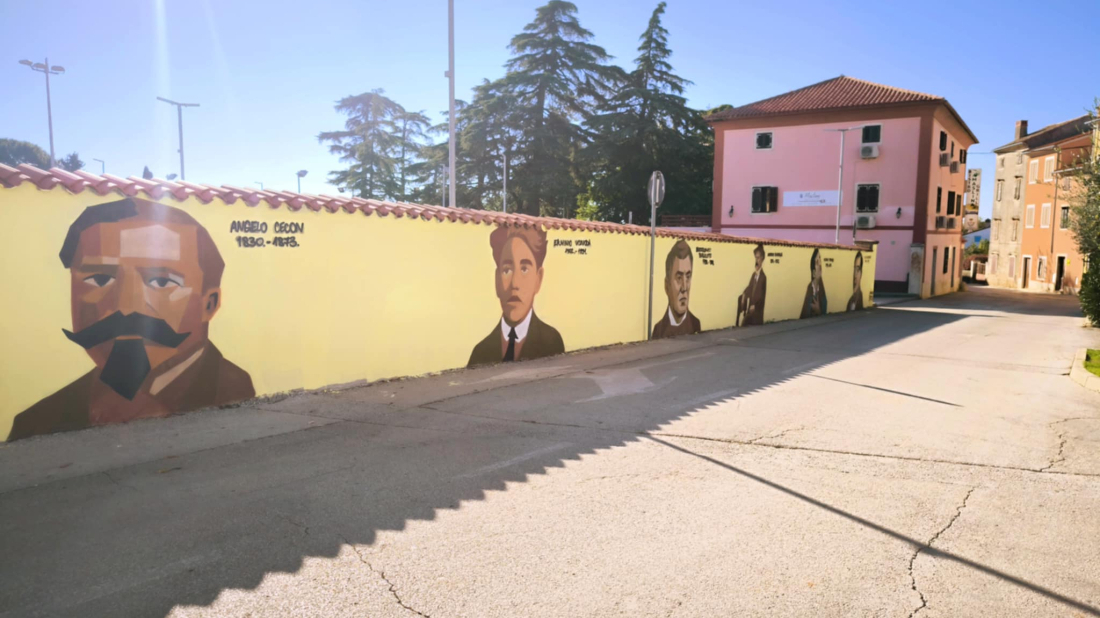 Vodnjan: Oslikan novi mural posvećen lokalnim velikanima!