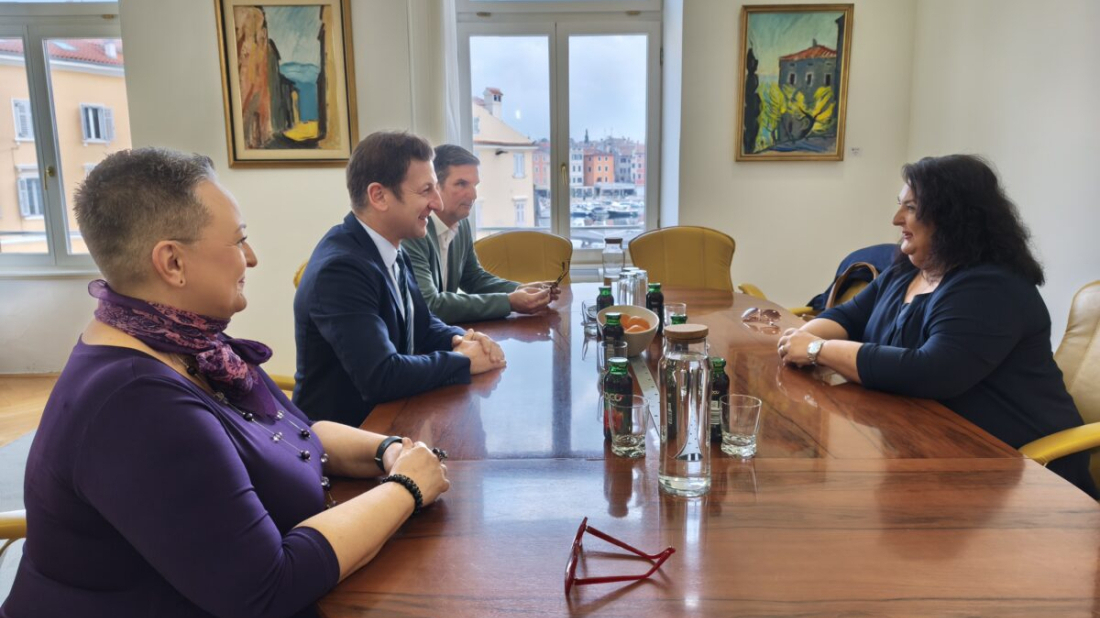 Gradonačelnik Rovinja održao sastanak s generalnom konzulicom Republike Italije u Rijeci Ivom Palmieri