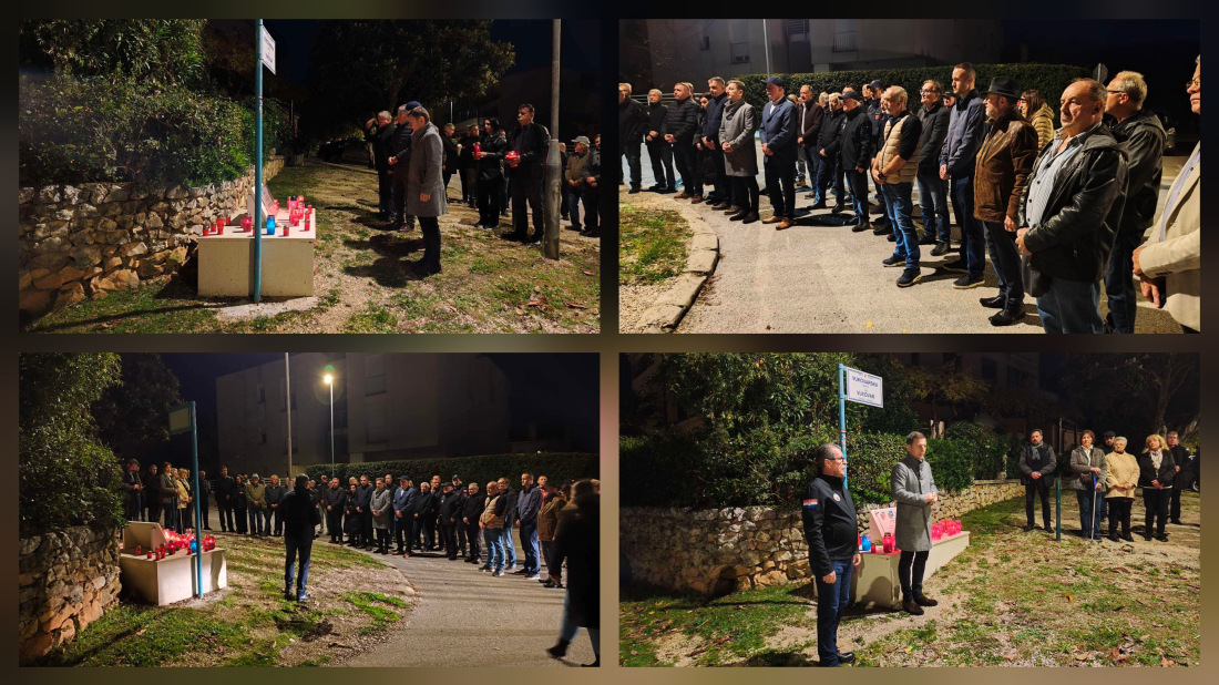 Rovinj zapalio svijeće za Vukovar i Škabrnju: Dostojanstvena komemoracija u Vukovarskoj ulici