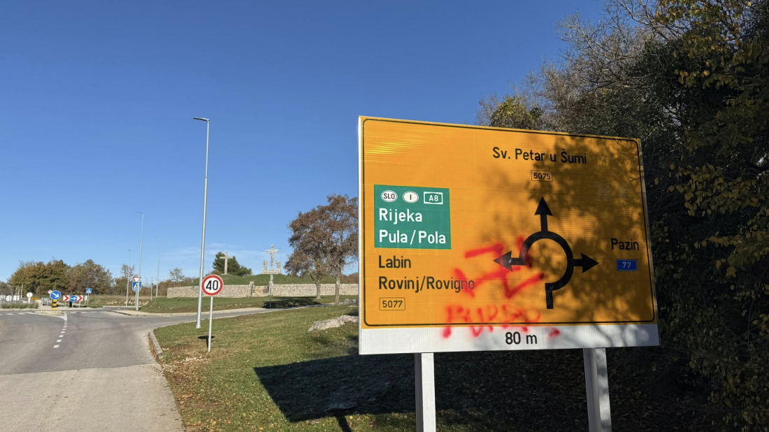 Sramota u Žminju!  Vandali iscrtali nacističke simbole, oglasio se načelnik!