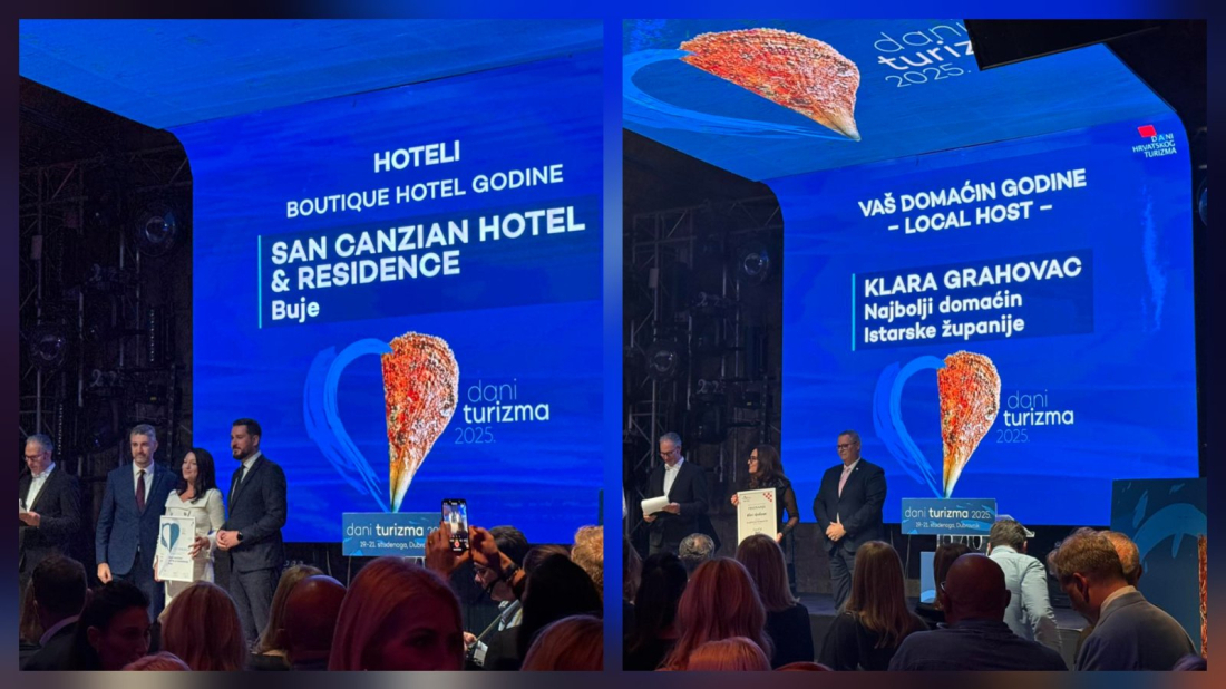 San Canzian i Klara Grahovac donijeli Istri dvije velike nagrade na Danima hrvatskog turizma