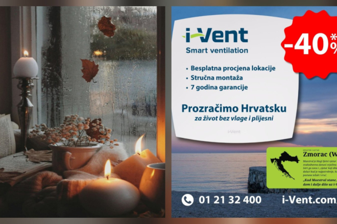 Riješite vlagu i plijesan rekuperacijom – Iskoristitke akciju uz 40% do kraja prosinca