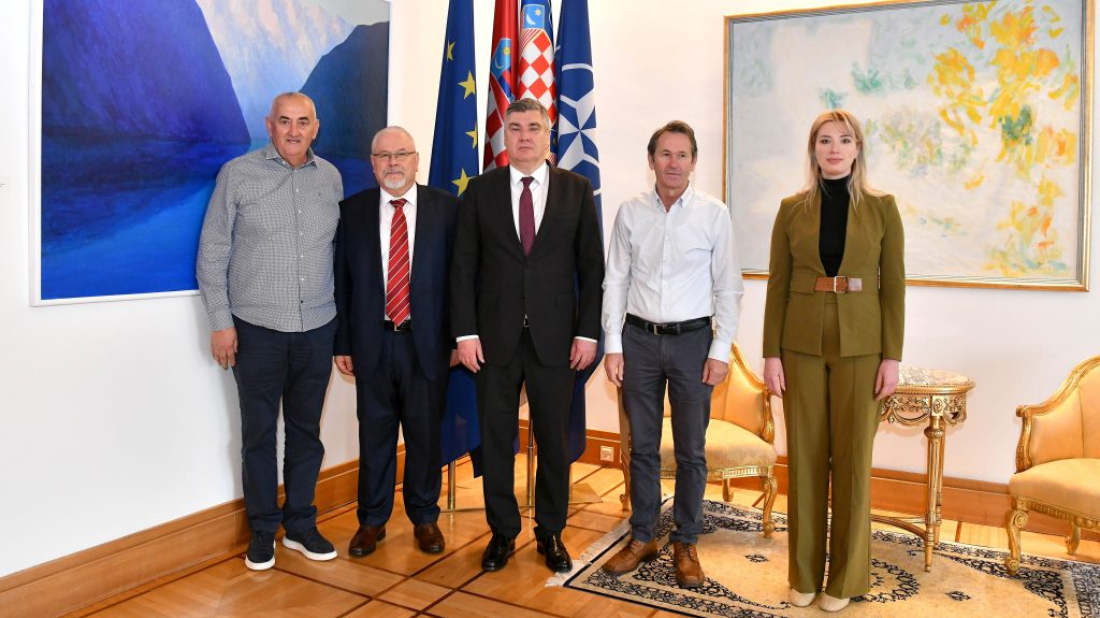 Milanović primio predstavnike Klastera hrvatskog pršuta: „Važno je očuvati izvornost i konkurentnost“