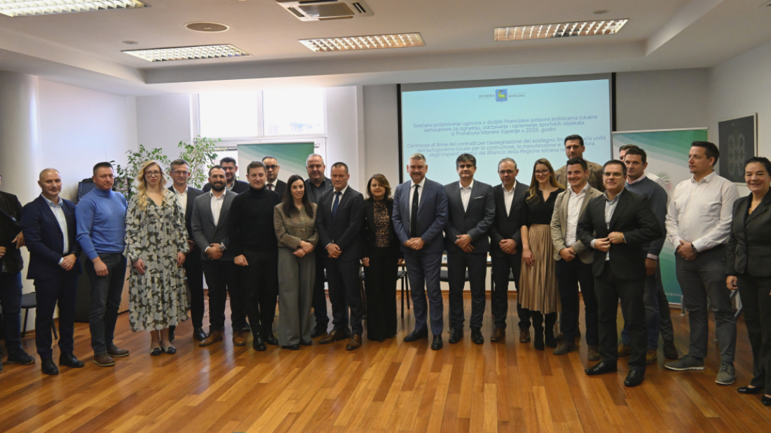 Istarska županija dodijelila 200 tisuća eura potpora za sportsku infrastrukturu istarskih gradova i općina