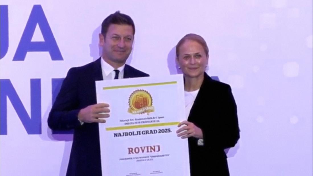 NOVO PRIZNANJE: Rovinj proglašen najboljim srednjim gradom u Hrvatskoj u kategoriji gospodarstva