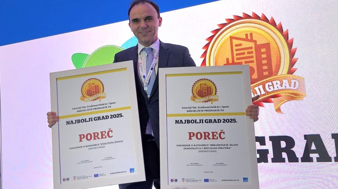 Poreč proglašen najboljim gradom u Hrvatskoj u dvije kategorije