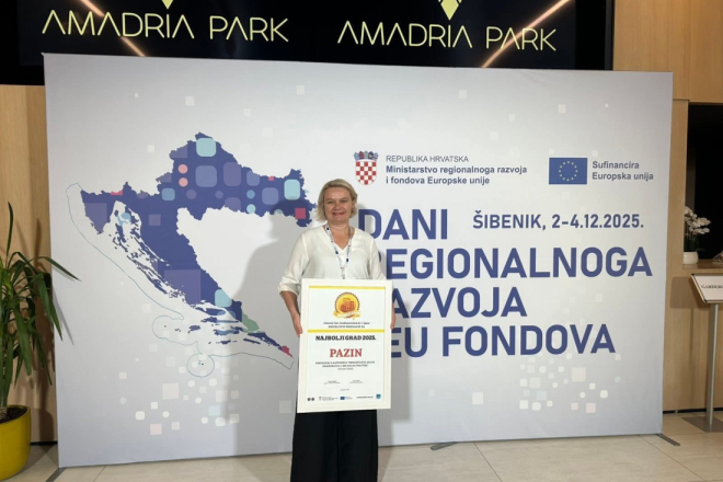 Pazin najbolji hrvatski grad u kategoriji obrazovanje, demografija, mladi i socijalna politika
