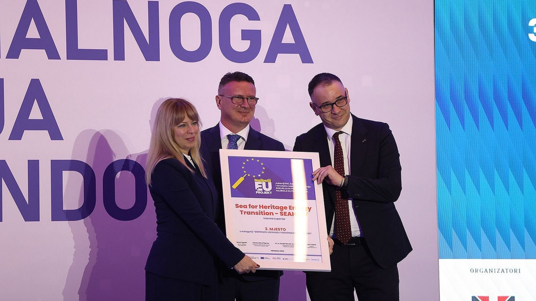 Veliko priznanje projektu SEAHEaT: Osvojeno 3. mjesto za doprinos lokalnoj i regionalnoj zajednici