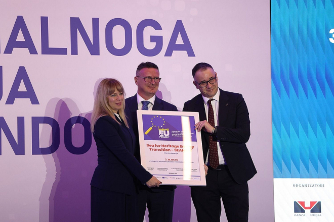 Veliko priznanje projektu SEAHEaT: Osvojeno 3. mjesto za doprinos lokalnoj i regionalnoj zajednici