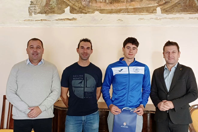 Rovinj: Održan prijem za mladog veslačkog talenta Antonija Zaninija