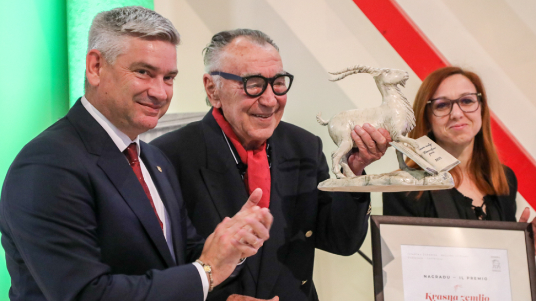 Milanu Rakovcu uručena Nagrada za životno djelo 'Krasna zemljo - Meraviglioso paese'