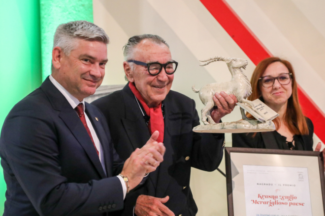 Milanu Rakovcu uručena Nagrada za životno djelo 'Krasna zemljo - Meraviglioso paese'