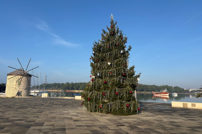 "Topla" gesta za blagdane: Obitelj Čuturilo poklonila bor Medulinu