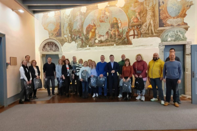 Gradonačelnik Nimčević uručio osobnu opremu povjerenicima civilne zaštite Grada Rovinja