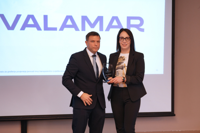Valamar dobitnik Nagrade za građenje povjerenja javnosti