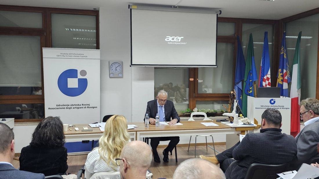 Skupština Udruženja obrtnika Rovinj jednoglasno usvojila planove za 2026. godinu