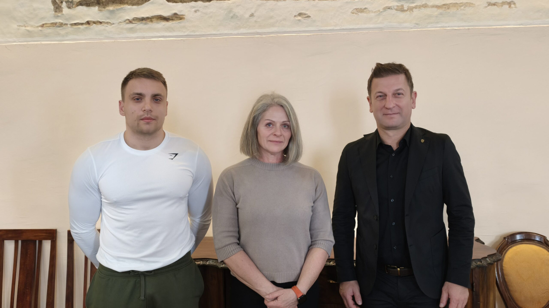 Državna prvakinja u powerliftingu i bench pressu Nataša Despinić na prijemu kod gradonačelnika Rovinja