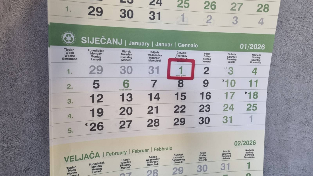 BIT ĆE SPAJANJA! Počela je 2026.: Ovo su neradni dani i najbolji termini za produžene vikende