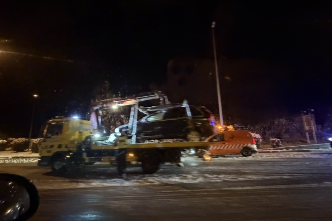 Snijeg zabijelio Istru, poledica uzrokovala niz prometnih nesreća