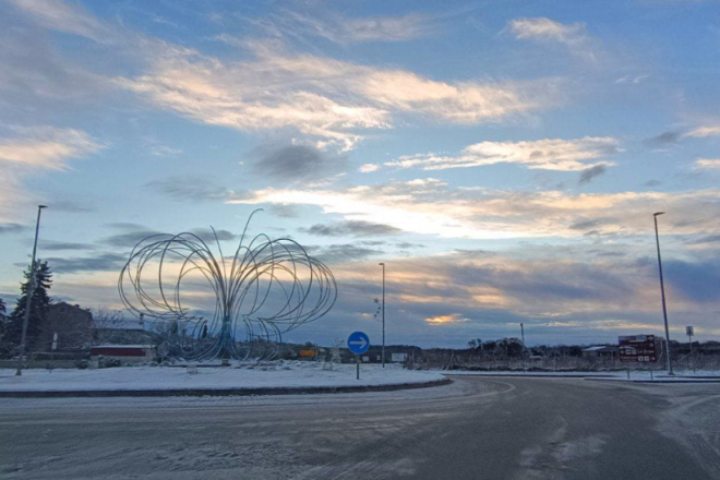 Na nekim cestama po Istri je led!