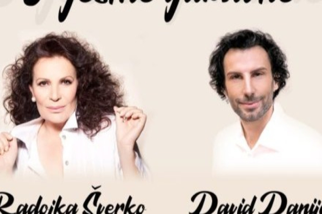 Pula: U Domu hrvatskih branitelja uoči Valentinova ljubavne pjesme izvoditi će Radojka Šverko i David Danijel