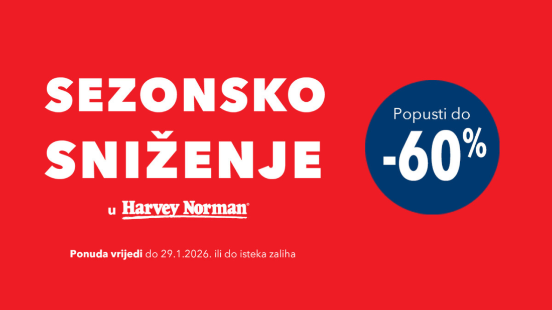 Zadnji dani sezonskog sniženja u Harvey Normanu!