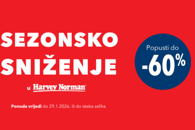 Zadnji dani sezonskog sniženja u Harvey Normanu!